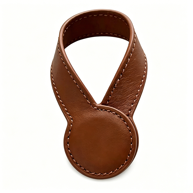 Multi purpose leather magnetic cap clip
