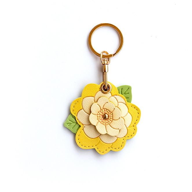 High Beauty Camellia Access Card Set Keychain