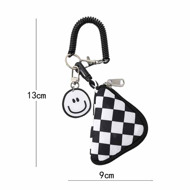 Multi functional loose change makeup headphone bag printed mini bag pendant