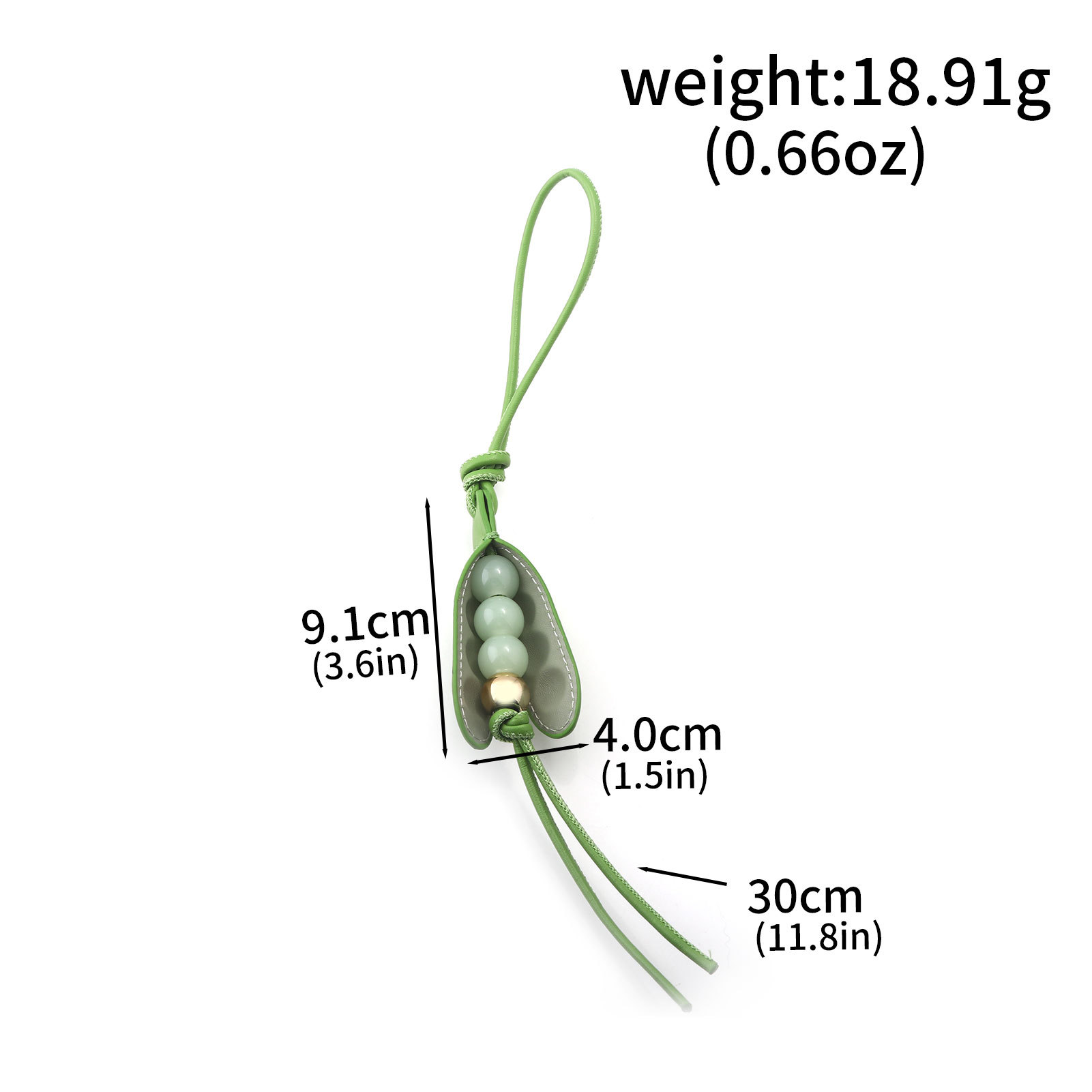Creative pea pod pendant leather pendant