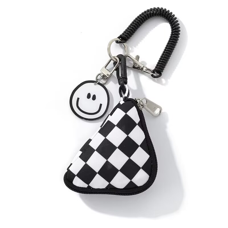 Multi functional loose change makeup headphone bag printed mini bag pendant